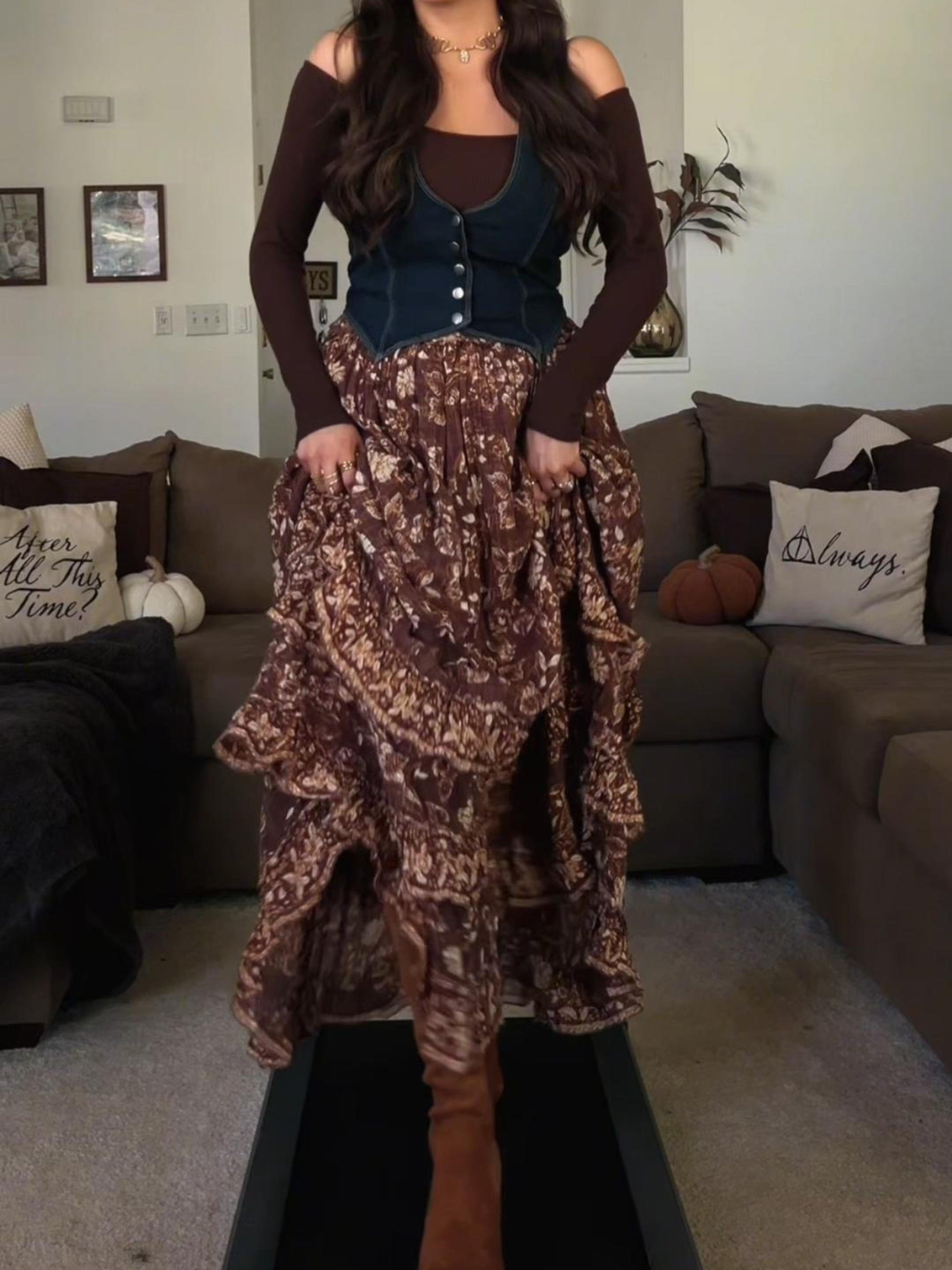 Must-Have Flora Boho Maxi Skirt