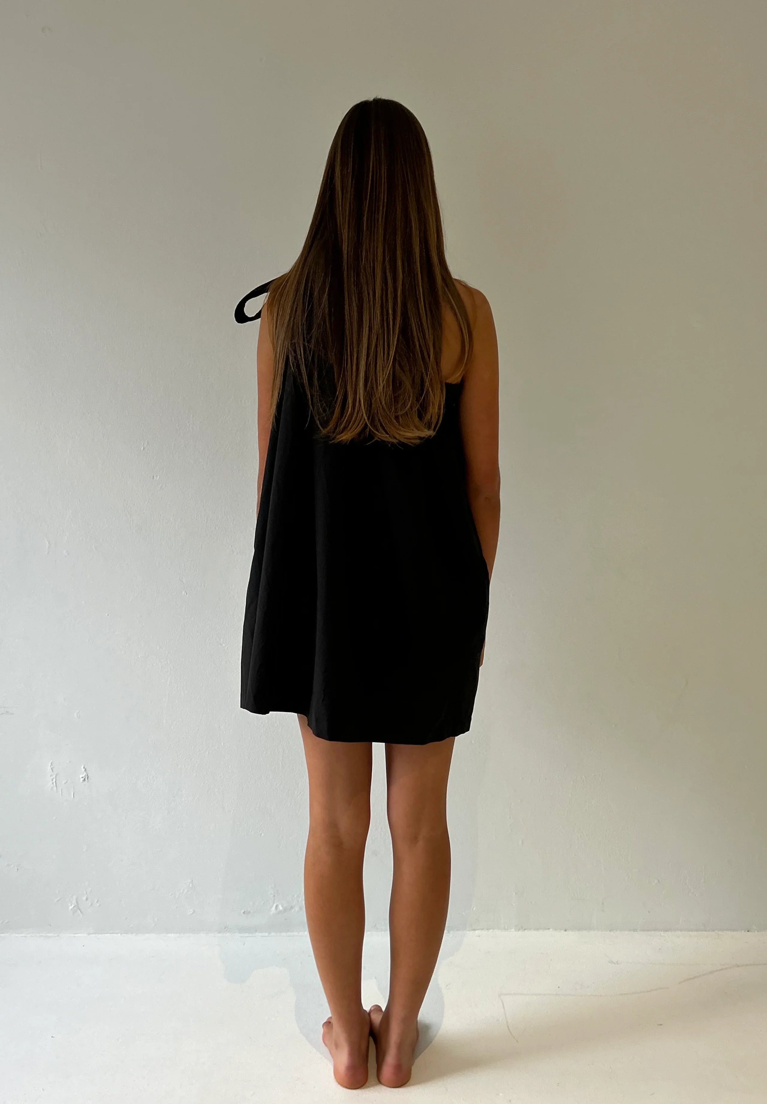Midnight Puff Kiss Mini Dress