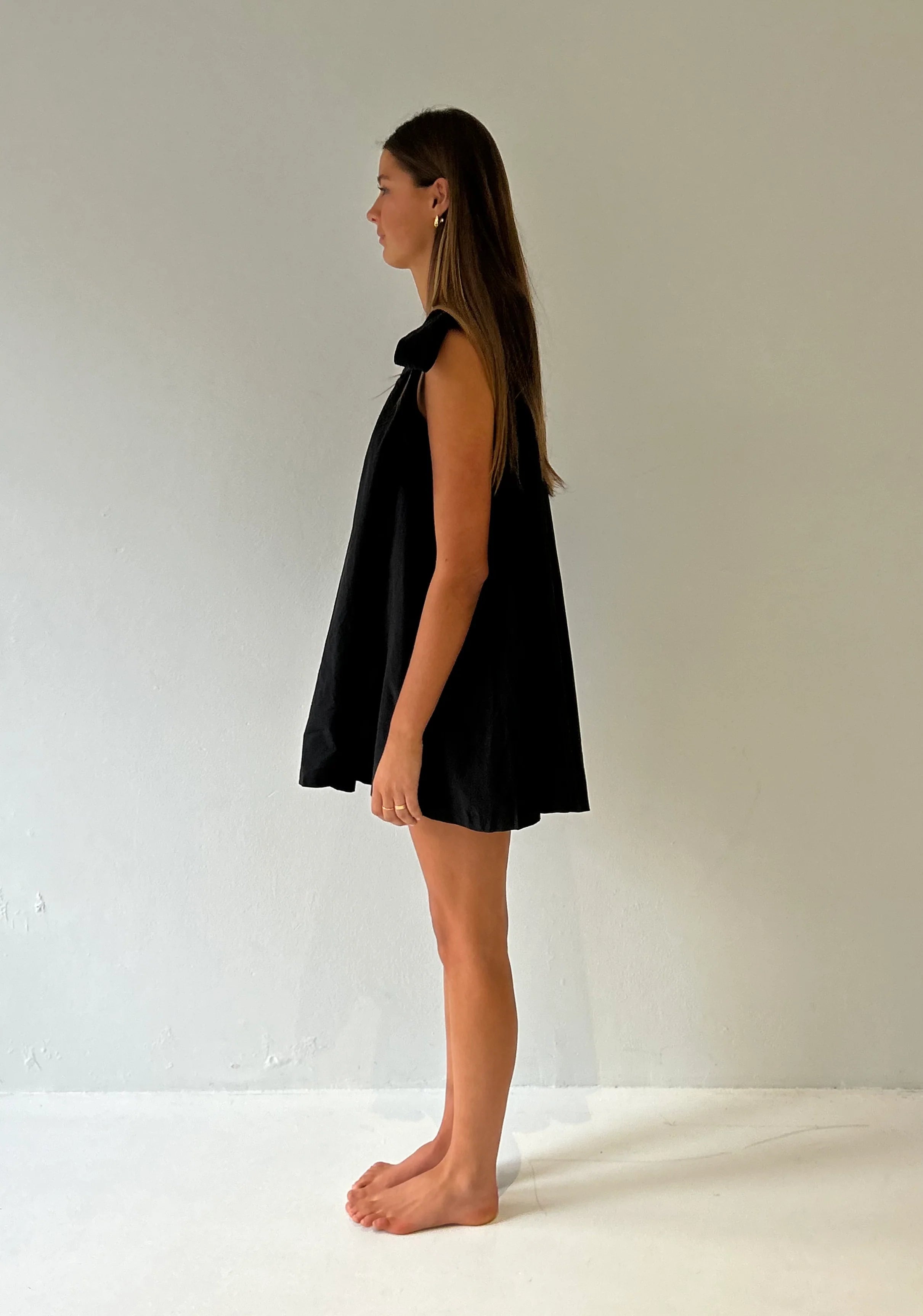 Midnight Puff Kiss Mini Dress