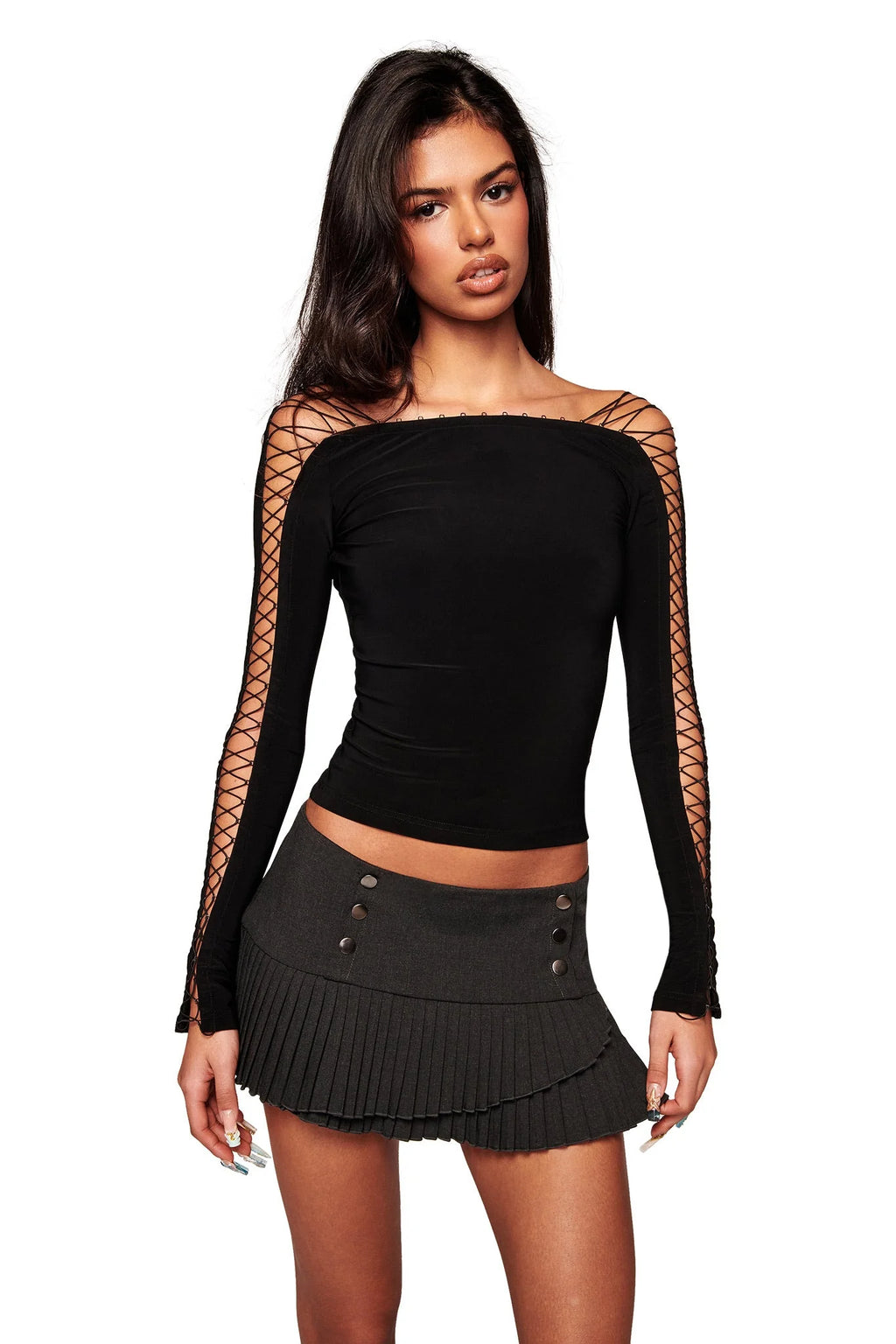 Midnight Tie Allure Blouse
