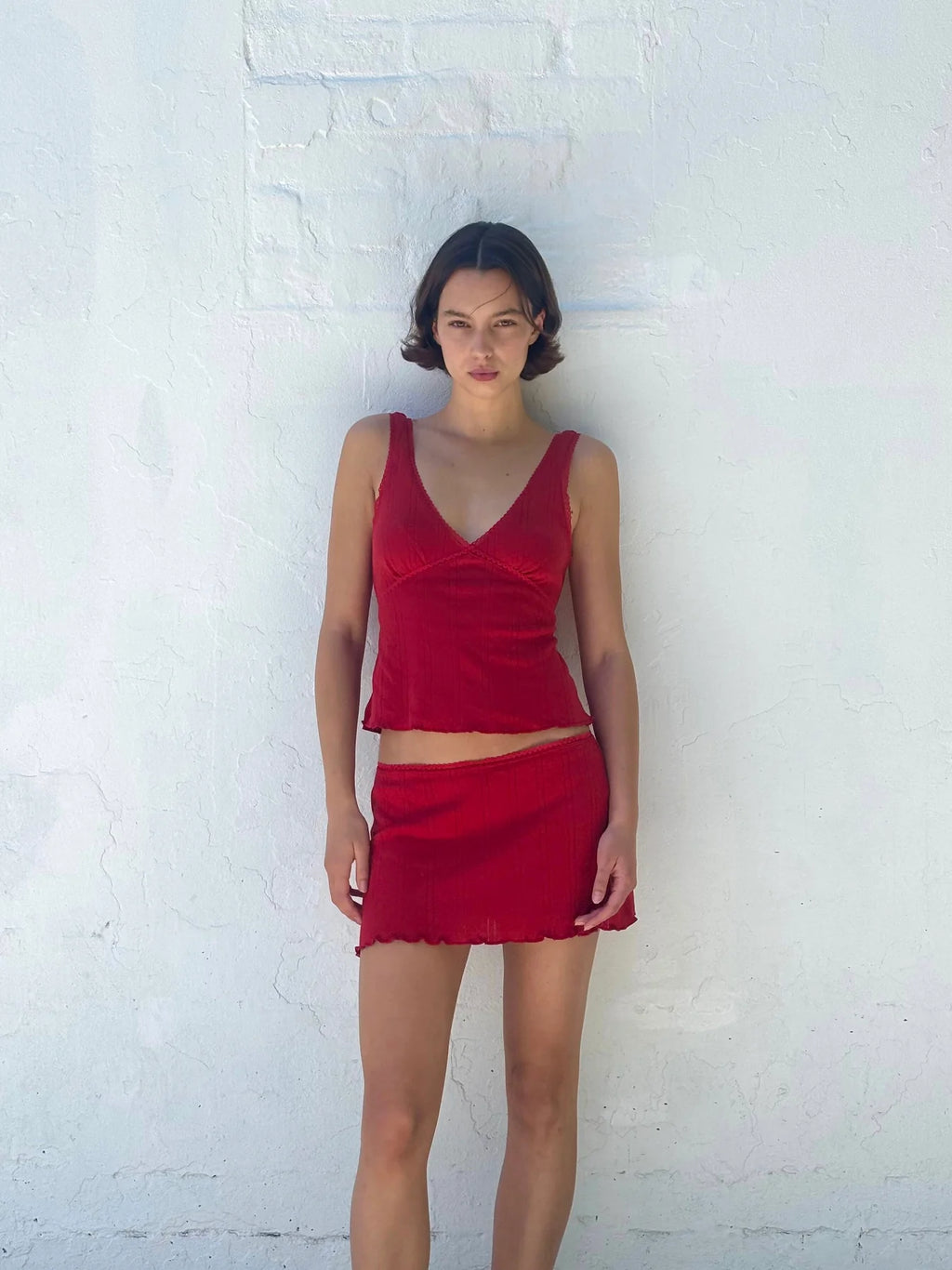 Scarlet Knit Mini Skirt