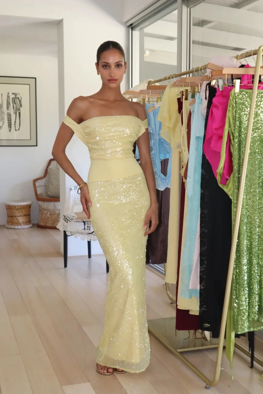 Solar Radiance Sequin Gown