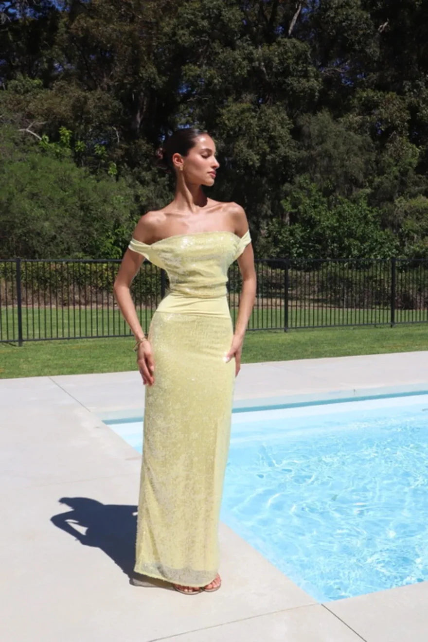 Solar Radiance Sequin Gown