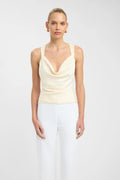 Oat Crossback Crop Top
