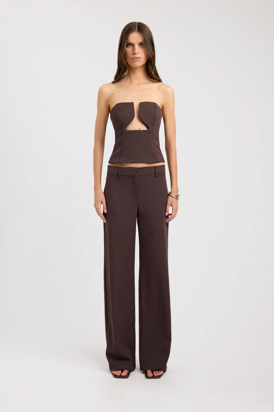 Cocoa Muse Strapless Top