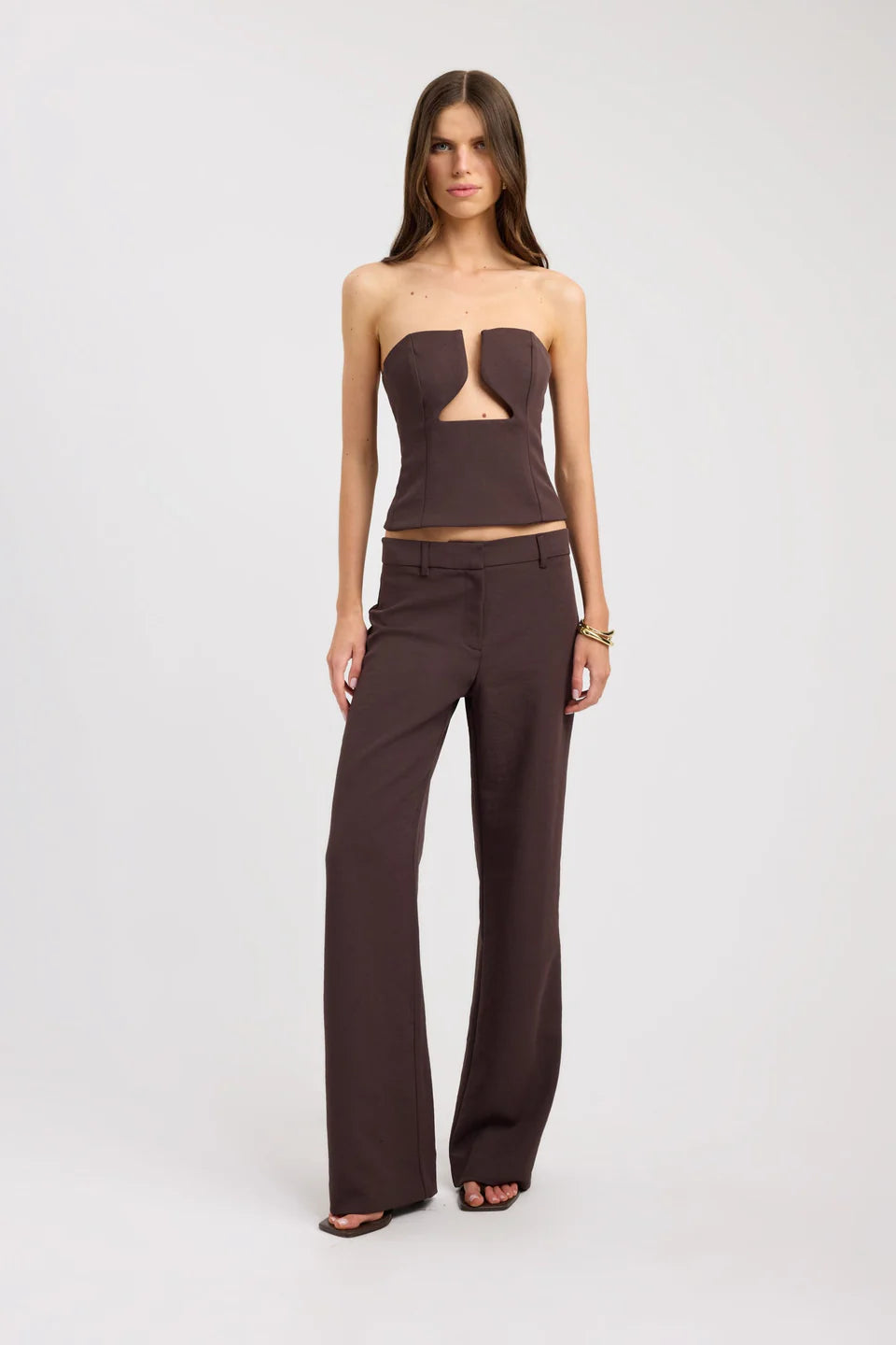 Cocoa Muse Strapless Top