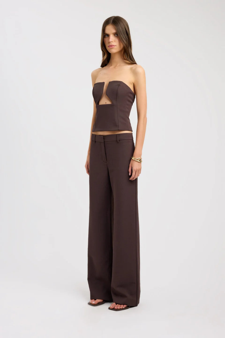 Cocoa Muse Strapless Top