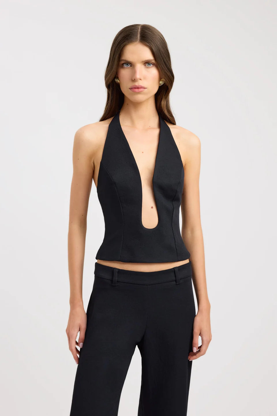 Noir Contour Halter Top