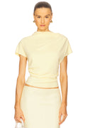 Solea Draped Waist Crop Top