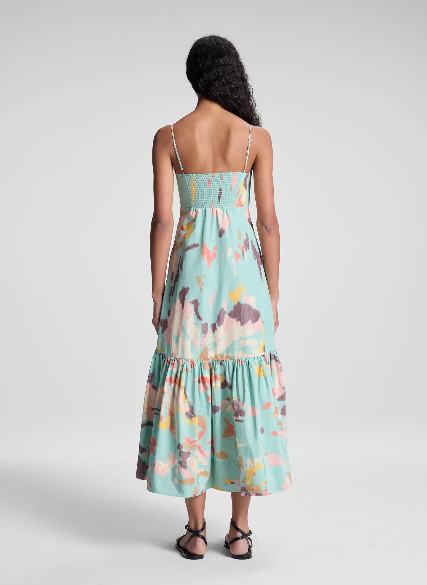 Tie-Dye Cami Midi Dress