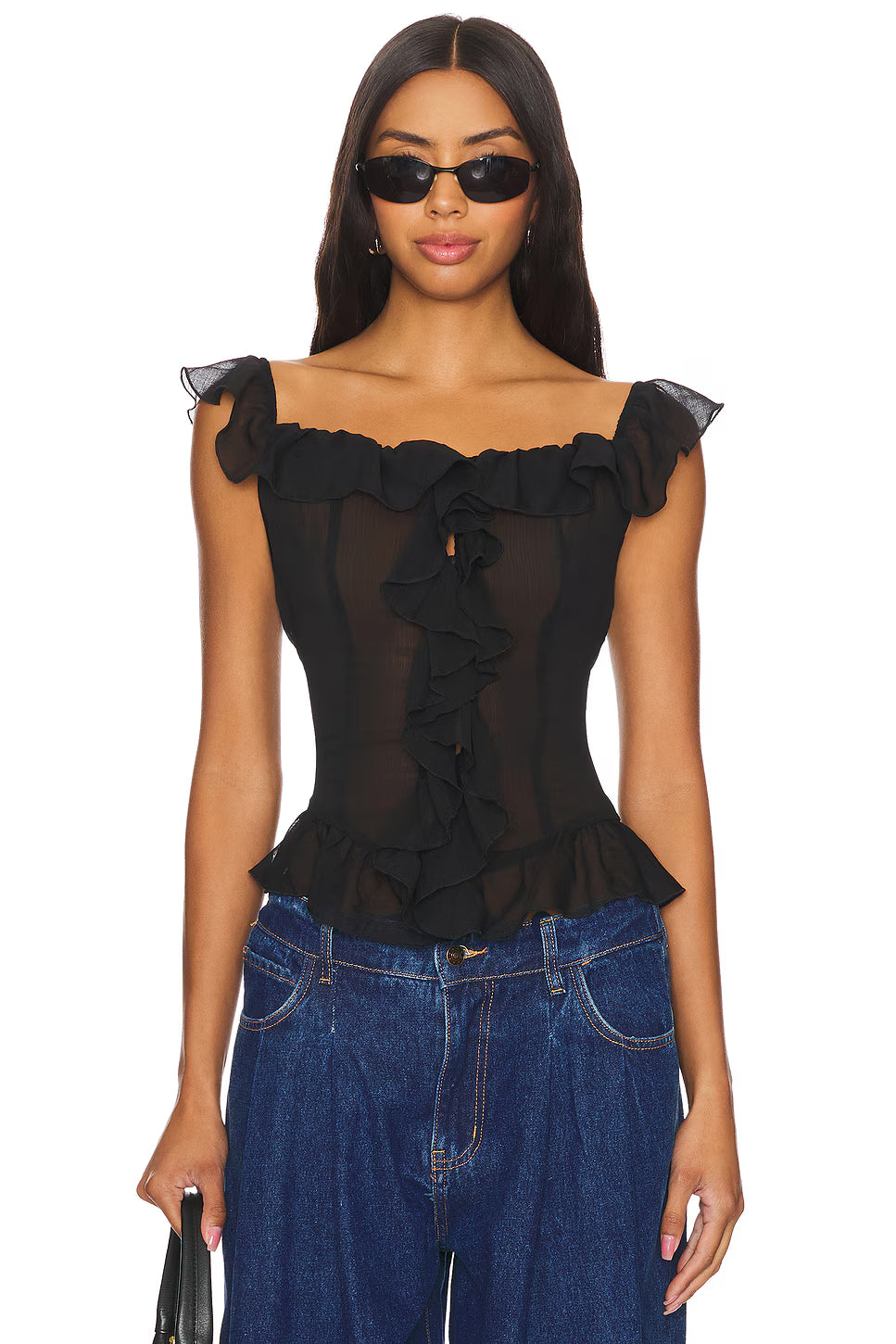Noir Rêve Sheer Blouse
