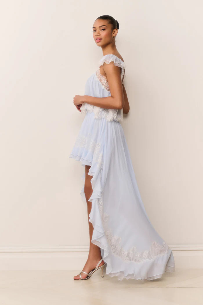 Skyfall Lace High-Low Skirt