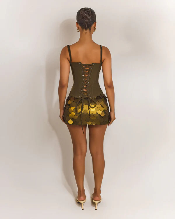 Olive Siren Lace-Up Corset