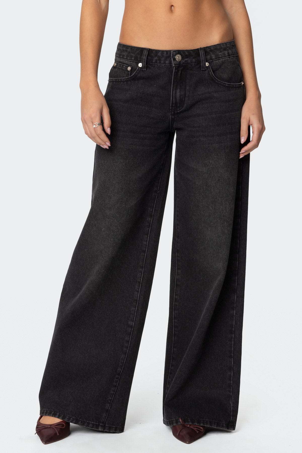 Black Westbrook Vintage Wide Jeans