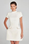 Ivory Couture Pocket Dress