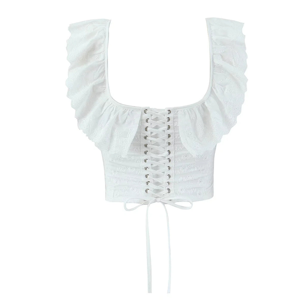 Wild Garden Off-Shoulder Corset
