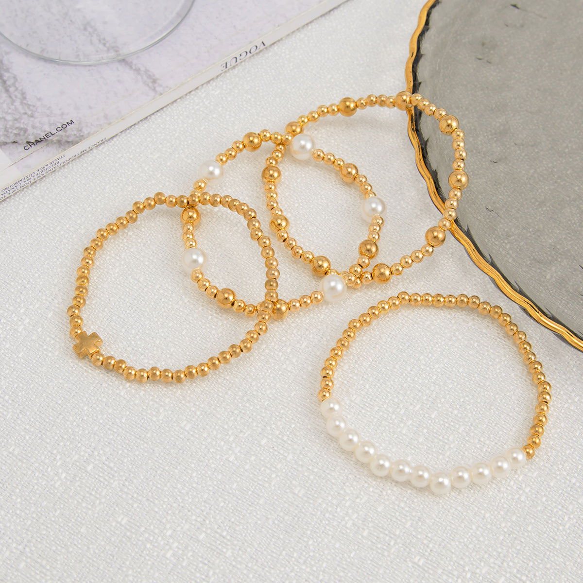 Opaline Luxe Bead Bracelet Set