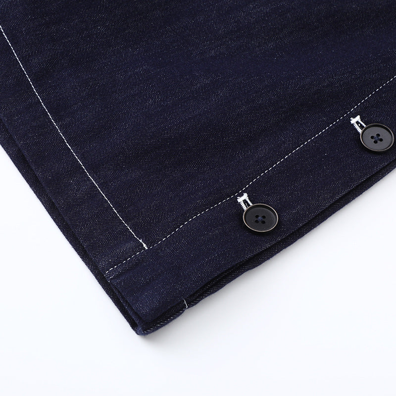 Midnight Edge Denim Mini Skirt