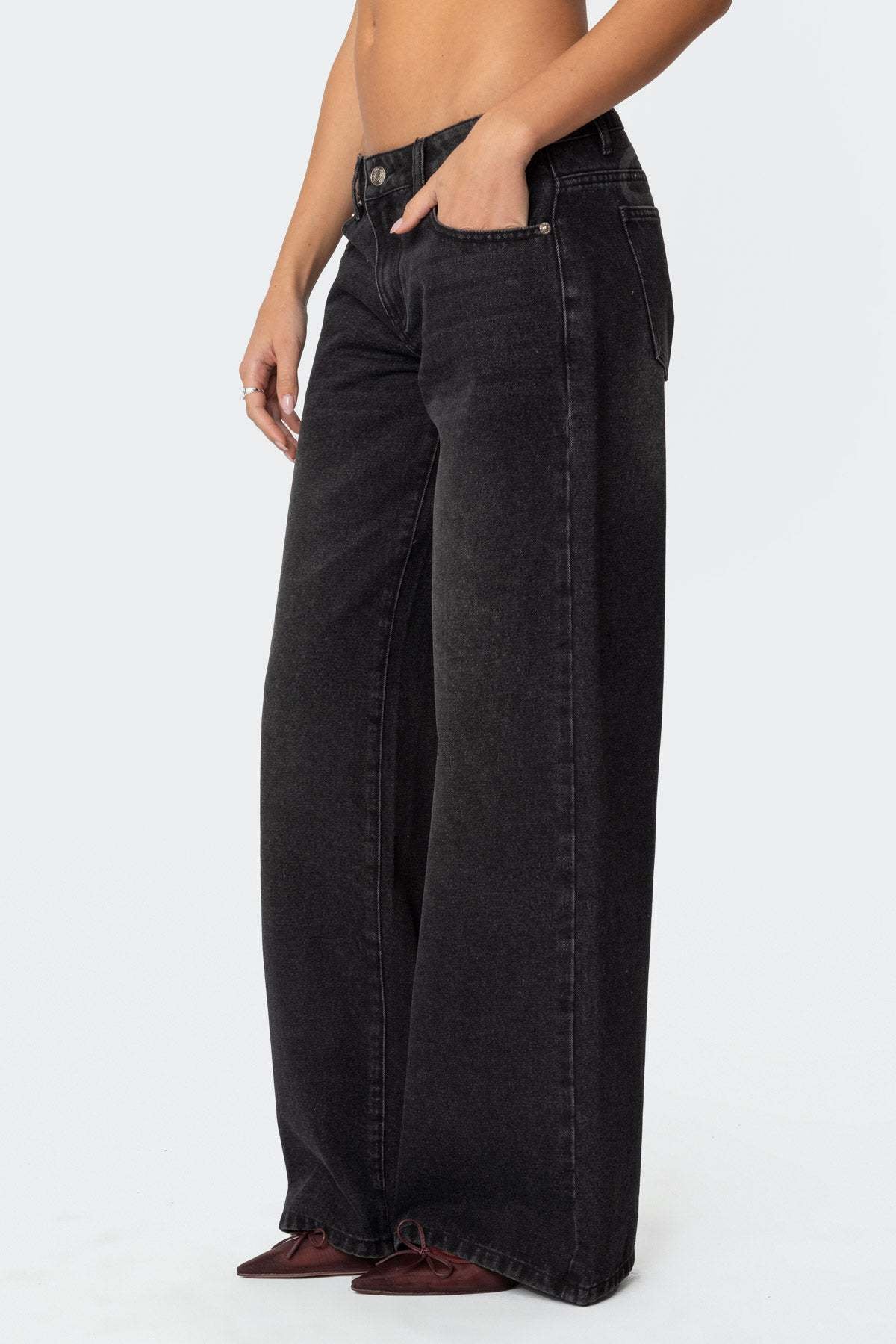 Black Westbrook Vintage Wide Jeans