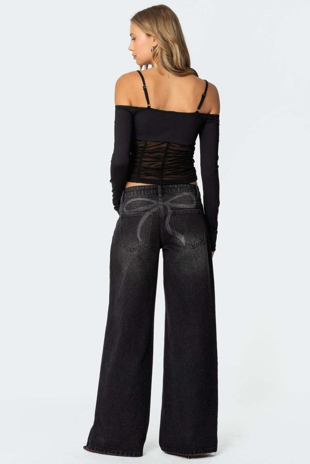 Black Westbrook Vintage Wide Jeans