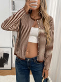 Striped Knit Cardigan