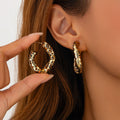 Noira Leopard Geometry Earrings