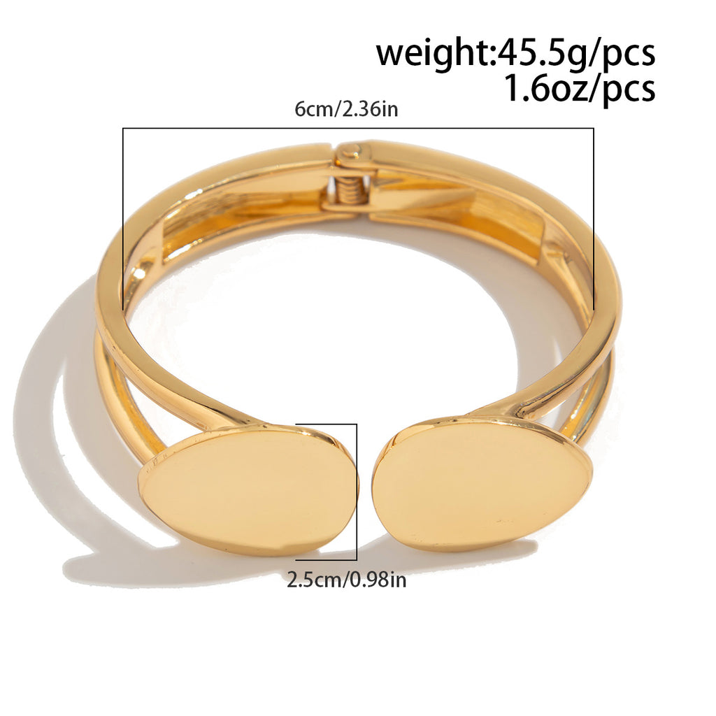 Lunara Layered Disc Bracelet Set