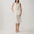 Elowen Crochet Knit Two-Piece Midi Set - Lunar Meadow