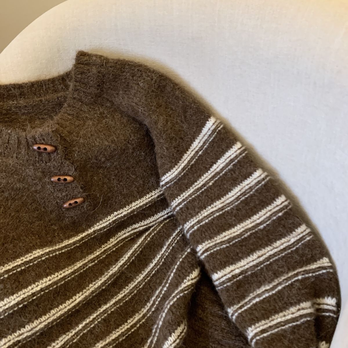 Buckled Up Striped Pullover Sweater – Retro Cozy Style