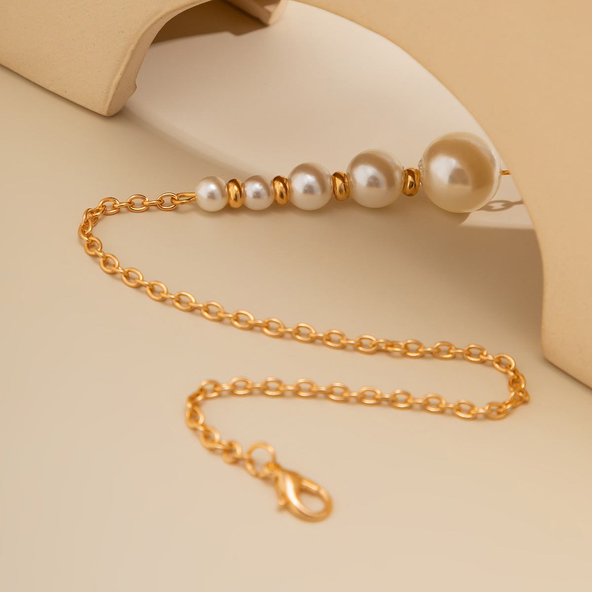 Celestine Pearl Bead Necklace