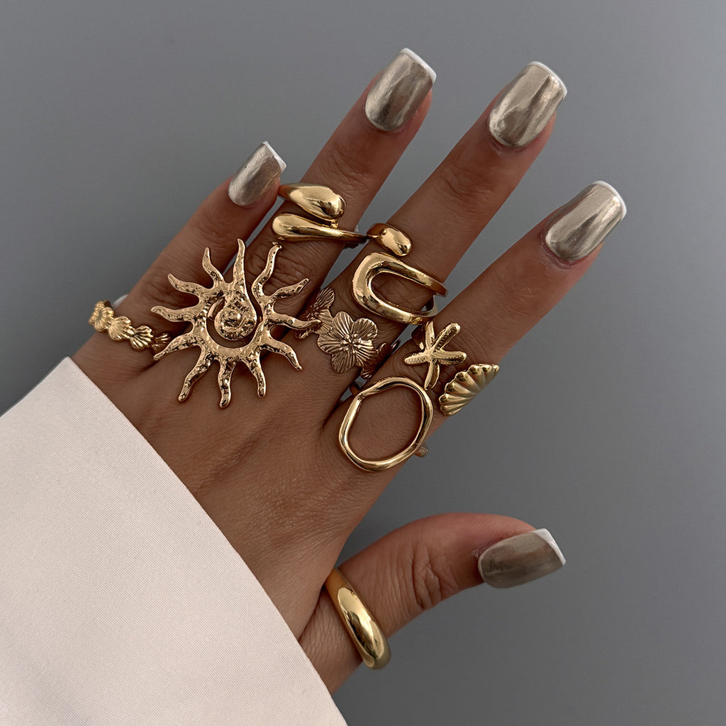 Solara Coast Open Ring Set
