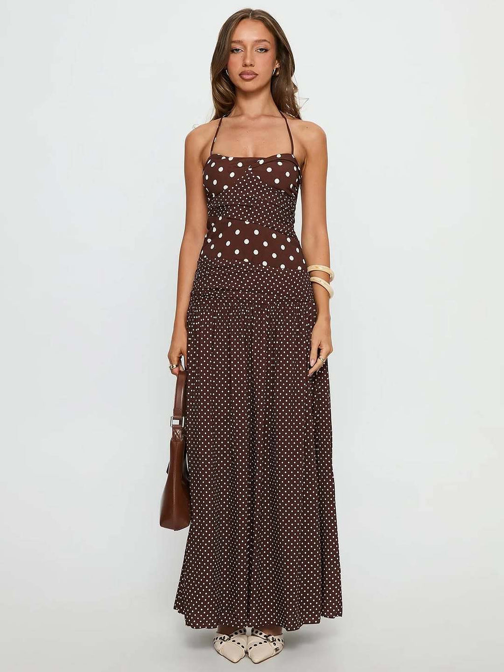 Ryanes Cami Maxi Dress - Cocoa
