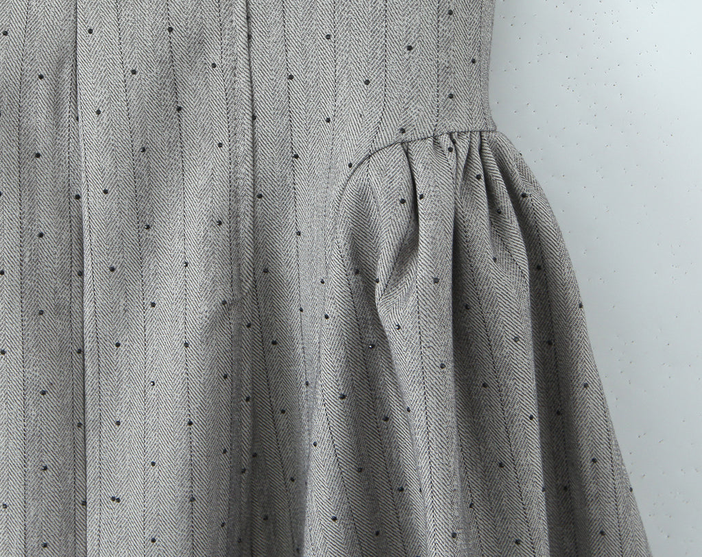 Silver Dottie Crystal Mini Dress