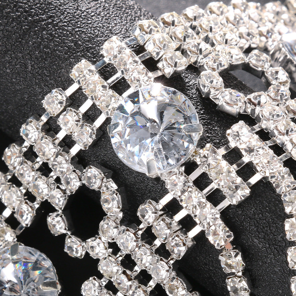 Rhinestone Tassel Shoulder Chain – Glam Dress Accessory