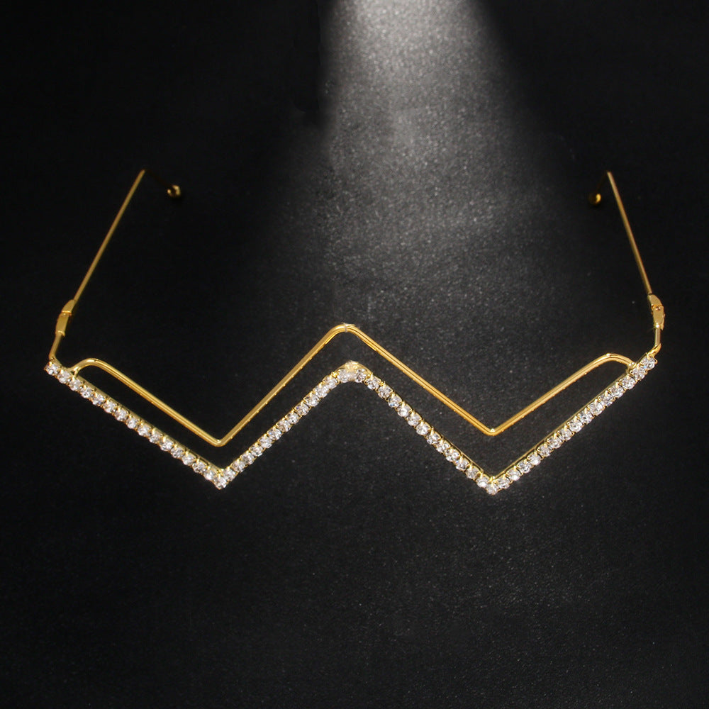 Rhinestone Frameless Party Glasses – Sparkle Vibes