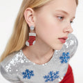 Christmas Rhinestone Earrings – Holiday Sparkle