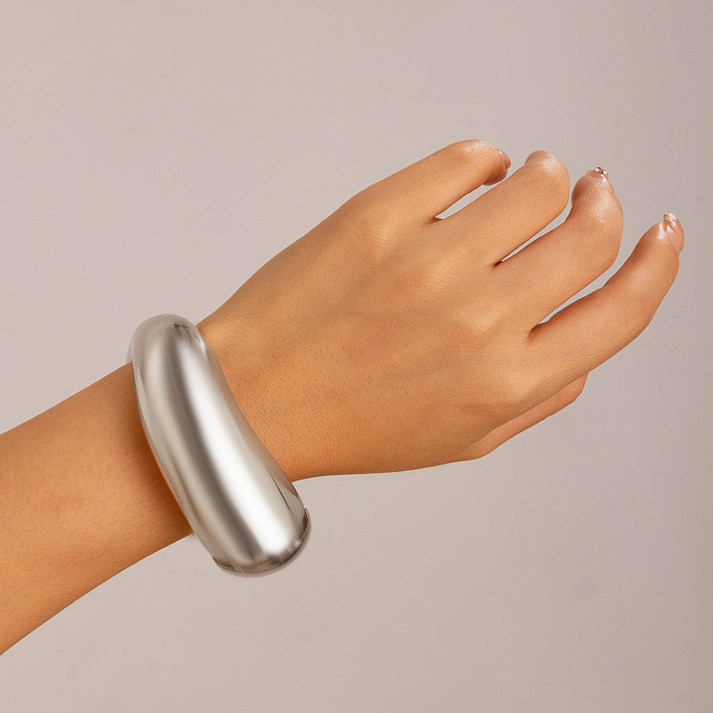 Bangel Spring Polished Teardrop Open Cuff Bangle | Spring Bracelet for Women – Shop ...
