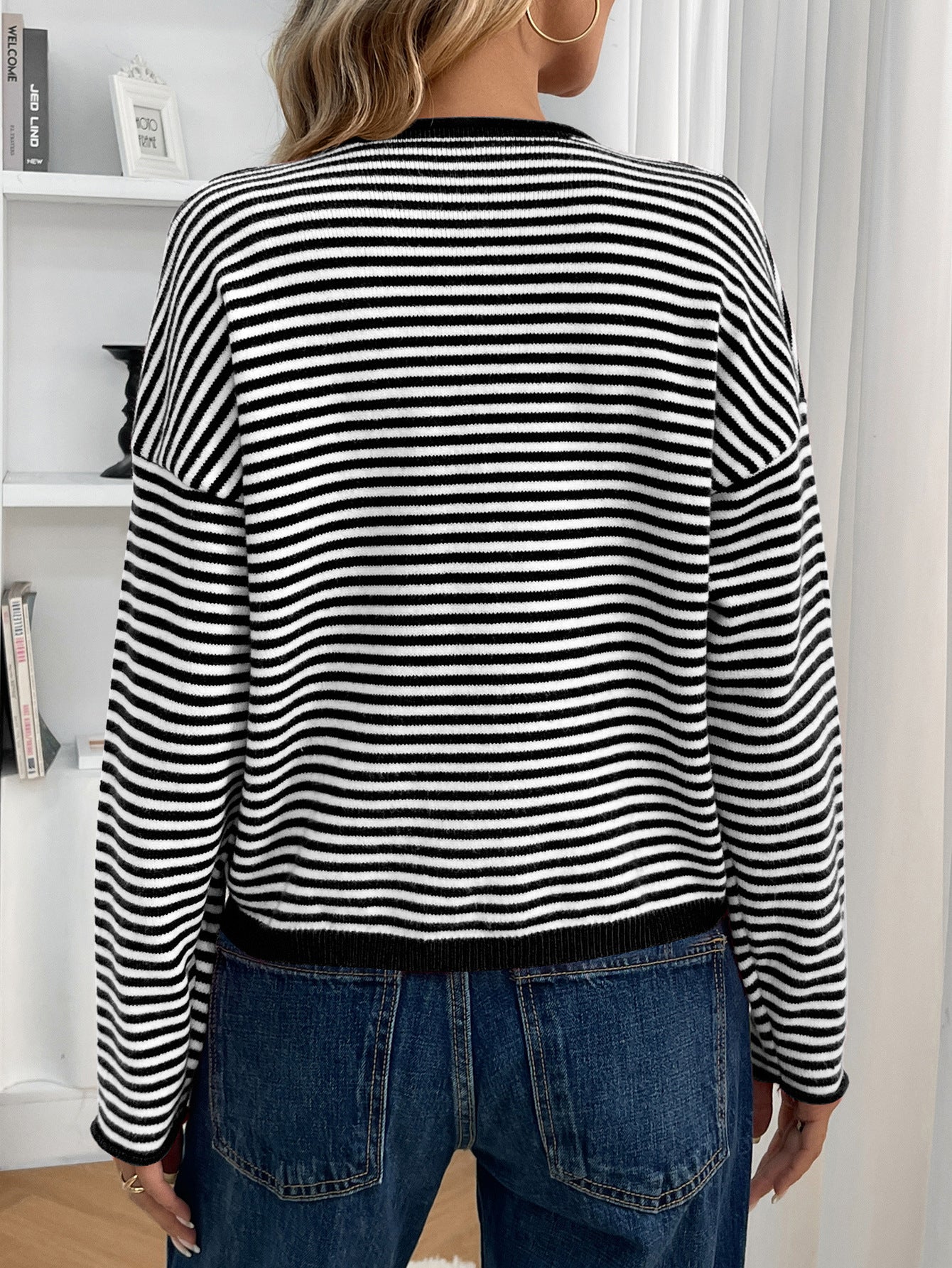 Striped Knit Cardigan