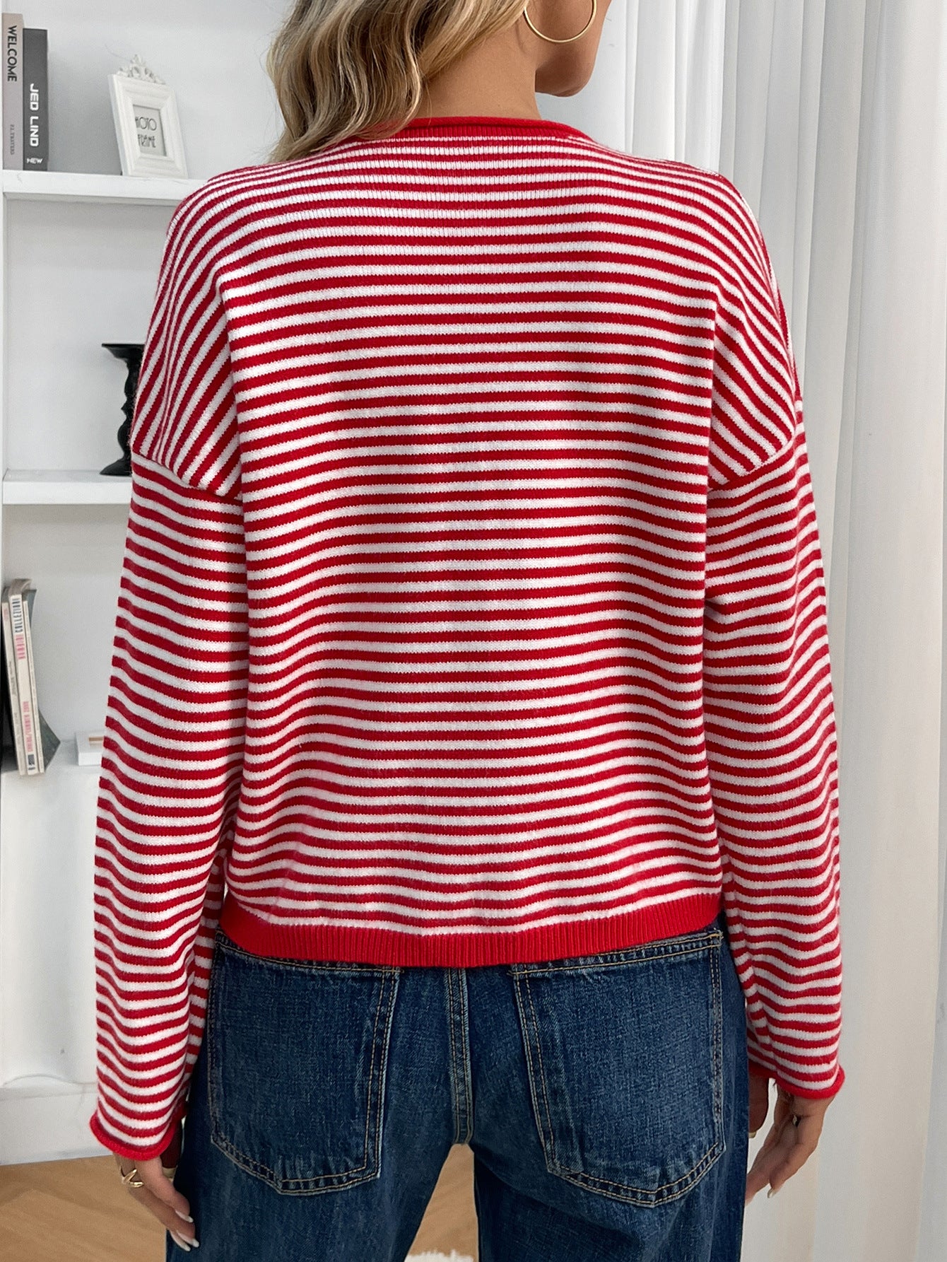 Striped Knit Cardigan