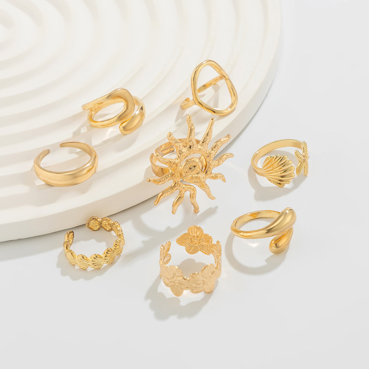 Solara Coast Open Ring Set