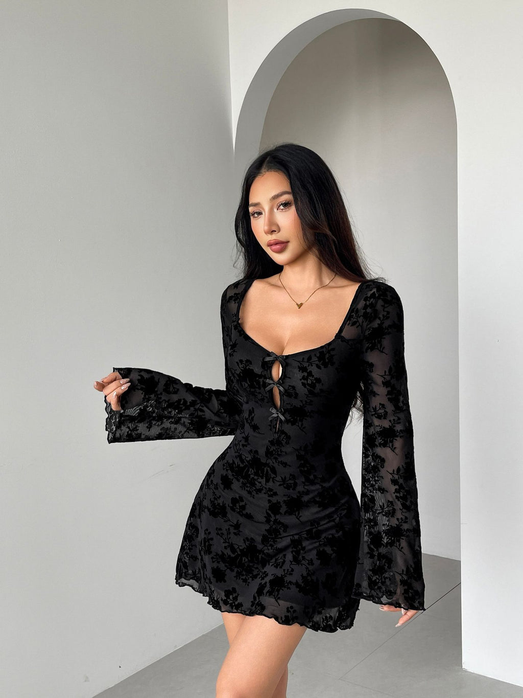 Velvet Bloom Reverie Dress