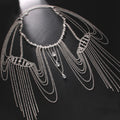 Rhinestone Tassel Shoulder Chain – Glam Dress Accessory