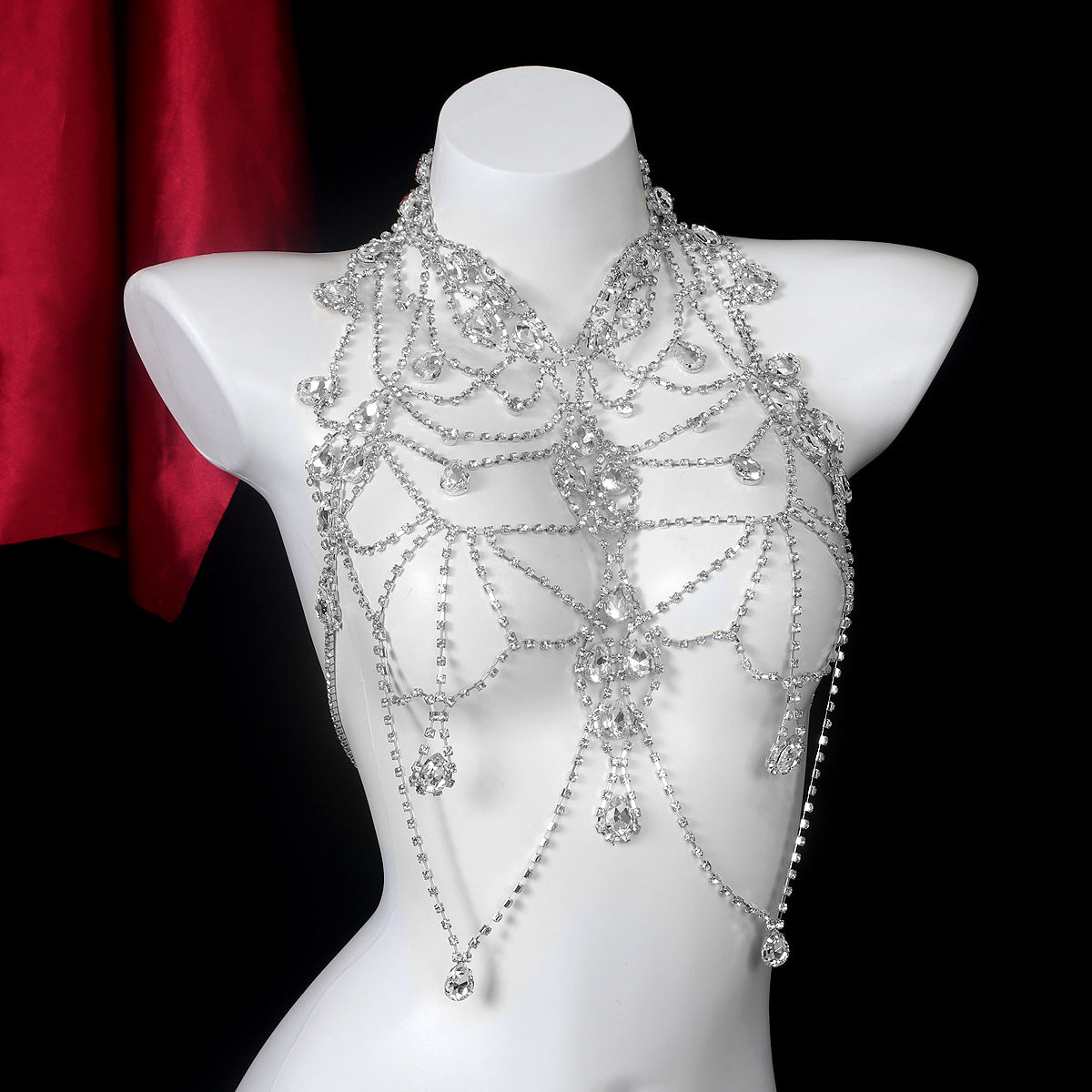 Rhinestone Body Chain – Sparkling Party Vibes