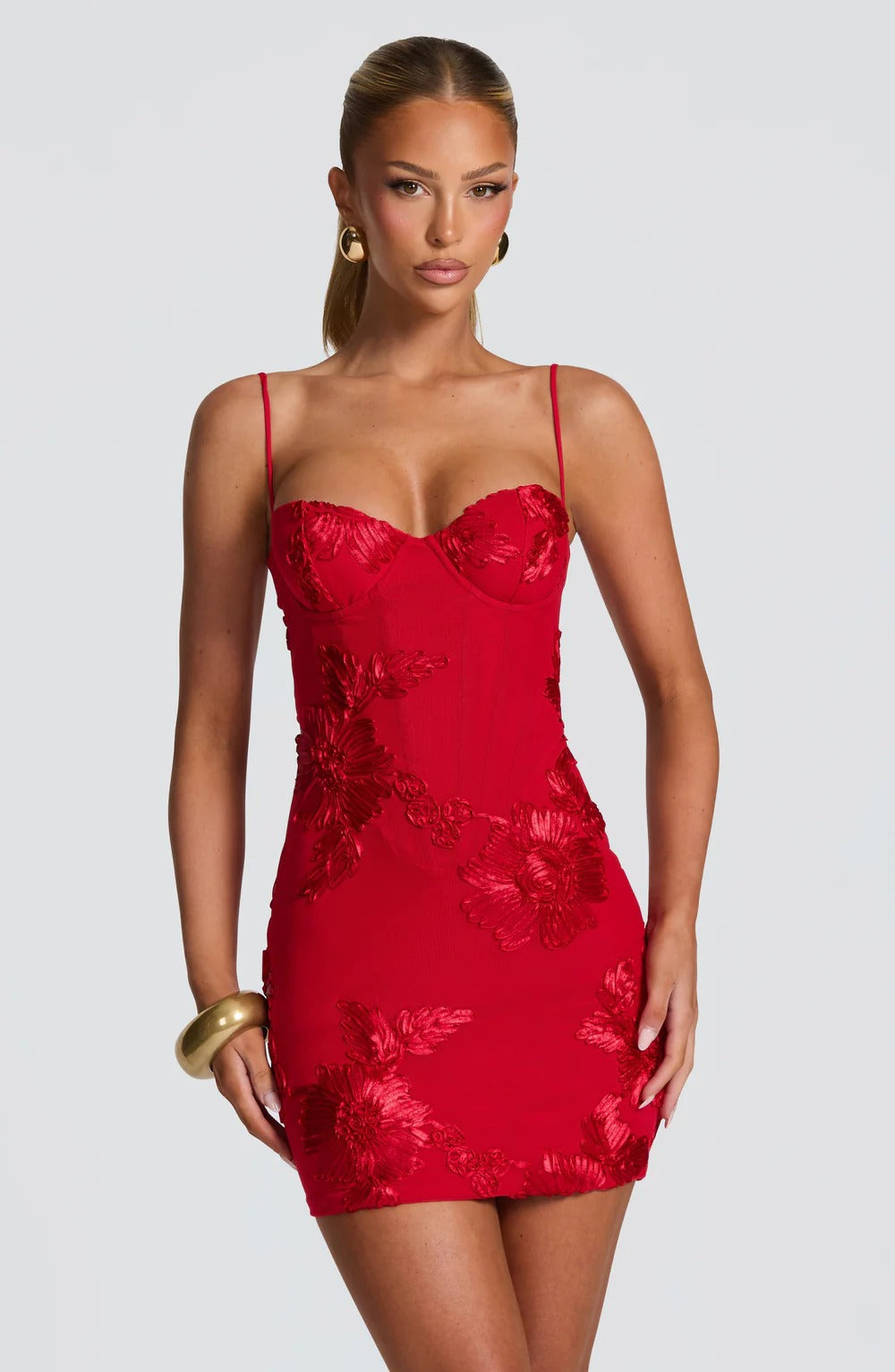 Scarlet Bloom Desire Mini Dress