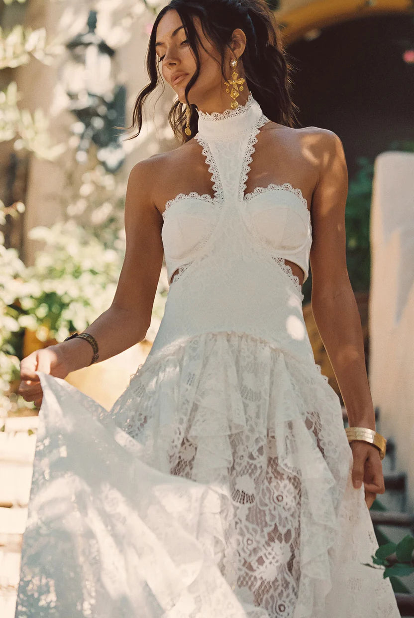 Ivory Solstice Lace Gown