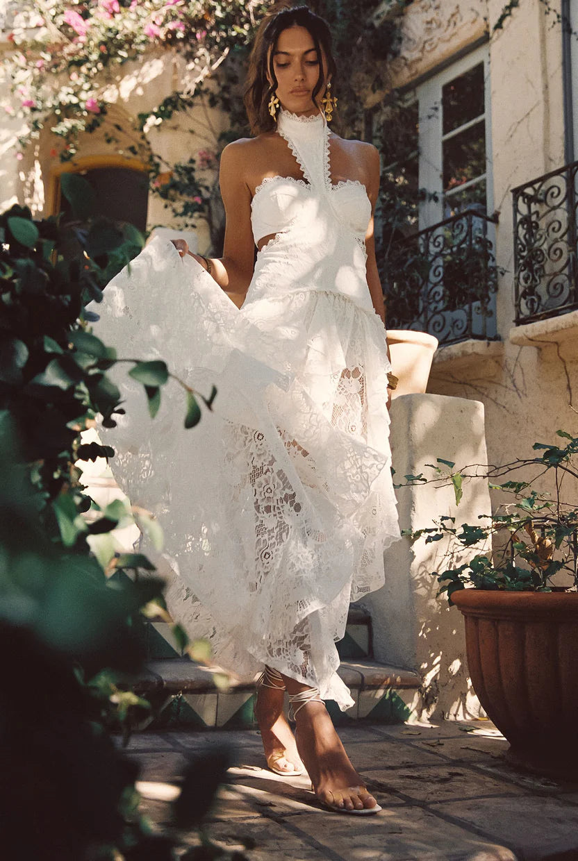 Ivory Solstice Lace Gown