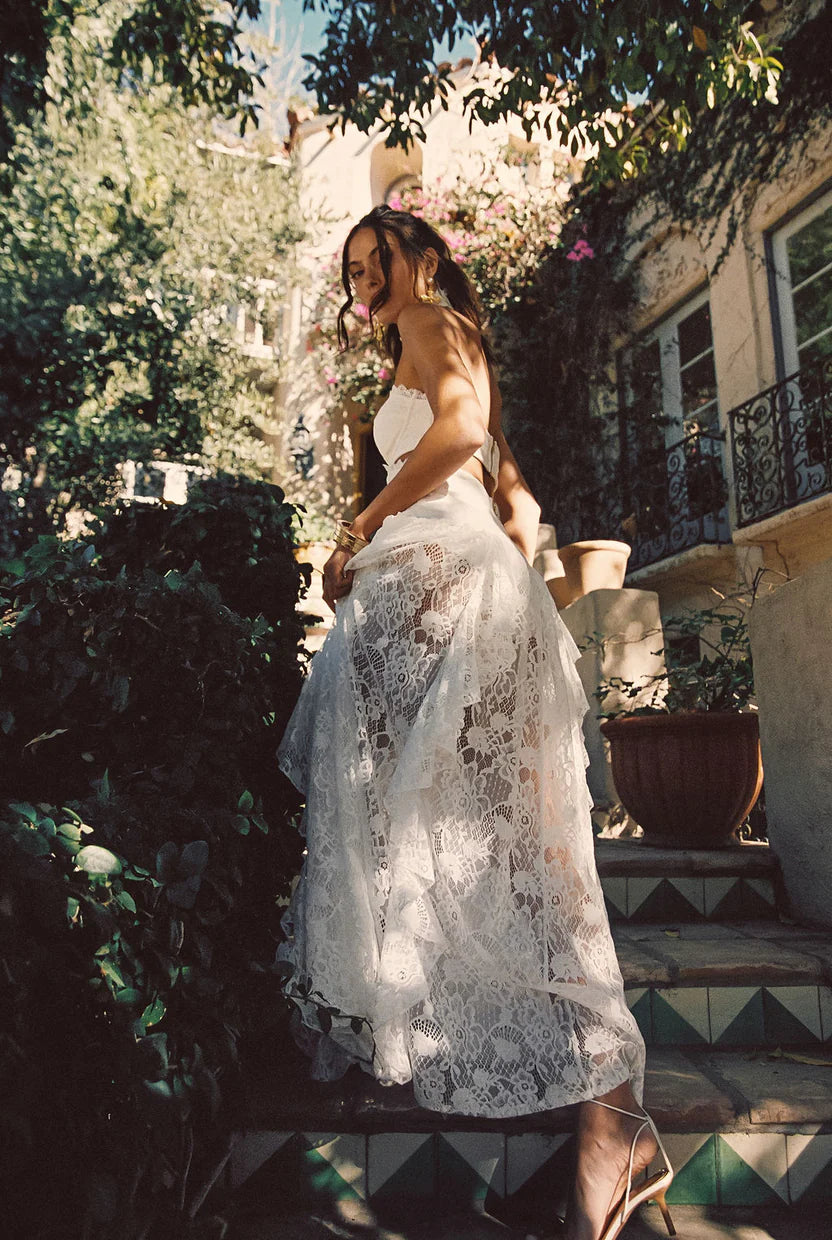 Ivory Solstice Lace Gown