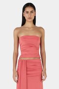 Watermelon Kiss Wrap Crop Top