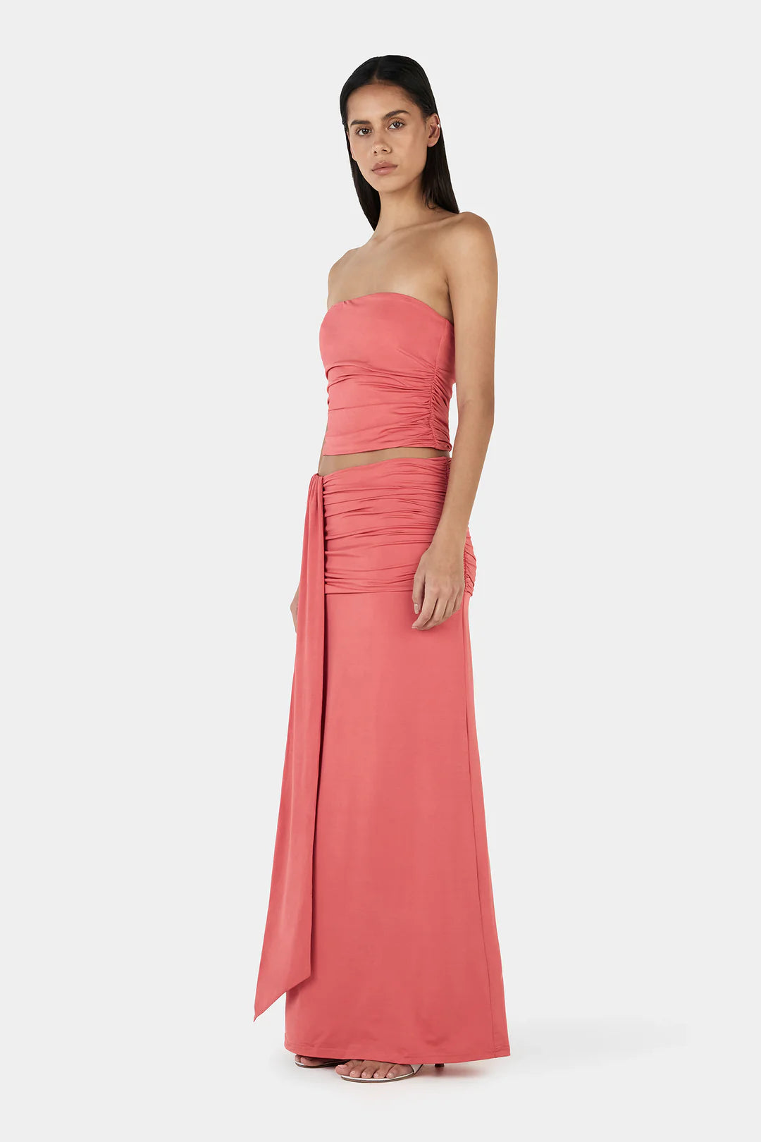Watermelon Kiss High-Waist Maxi Skirt