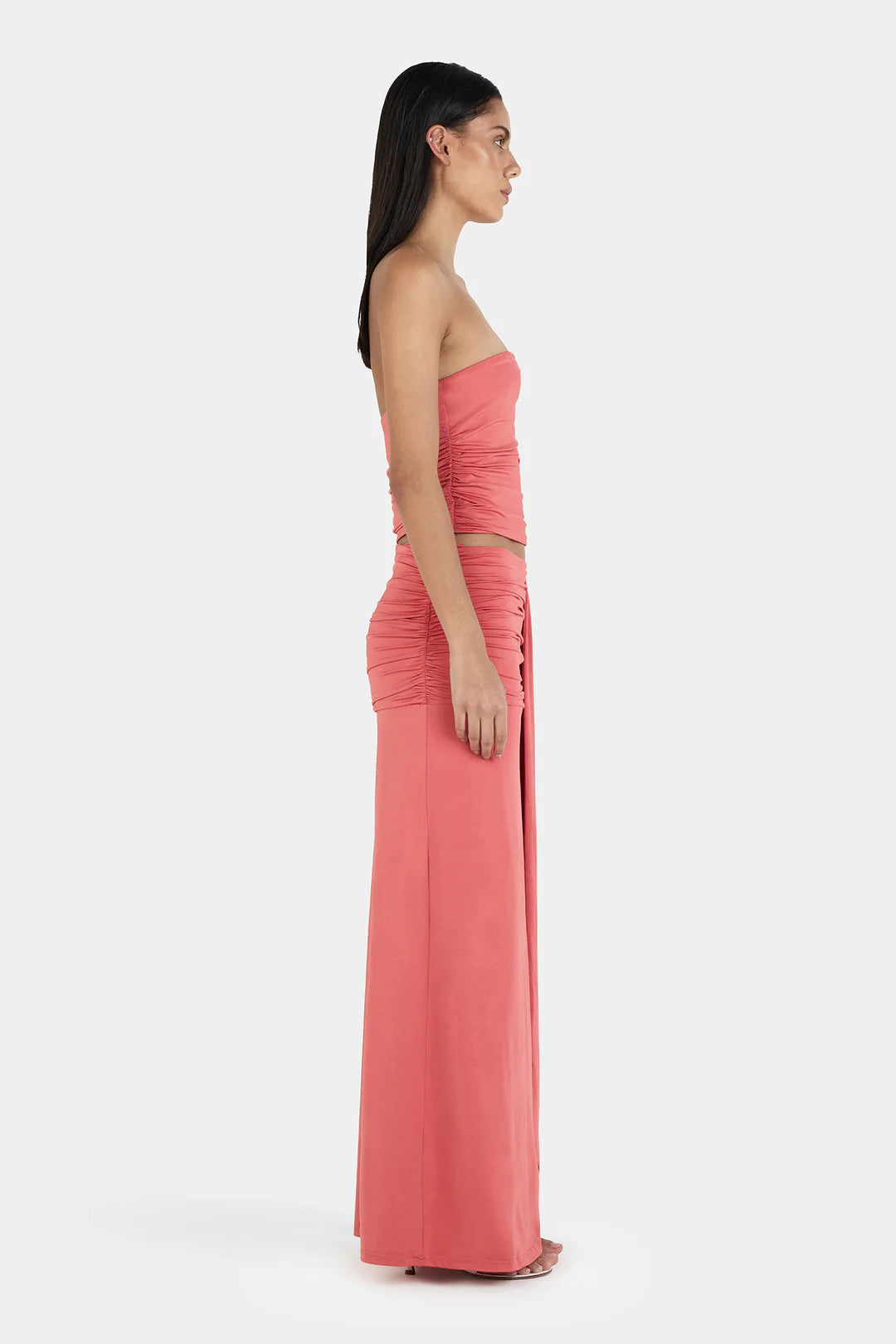 Watermelon Kiss High-Waist Maxi Skirt